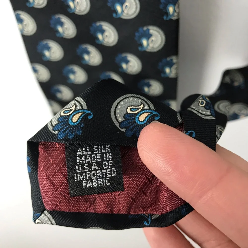 Christian Dior Monsieur Silk Tie Paisley Print